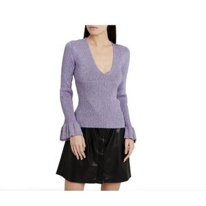 Alice McCALL Love Letters Rainbow Metallic Sweater